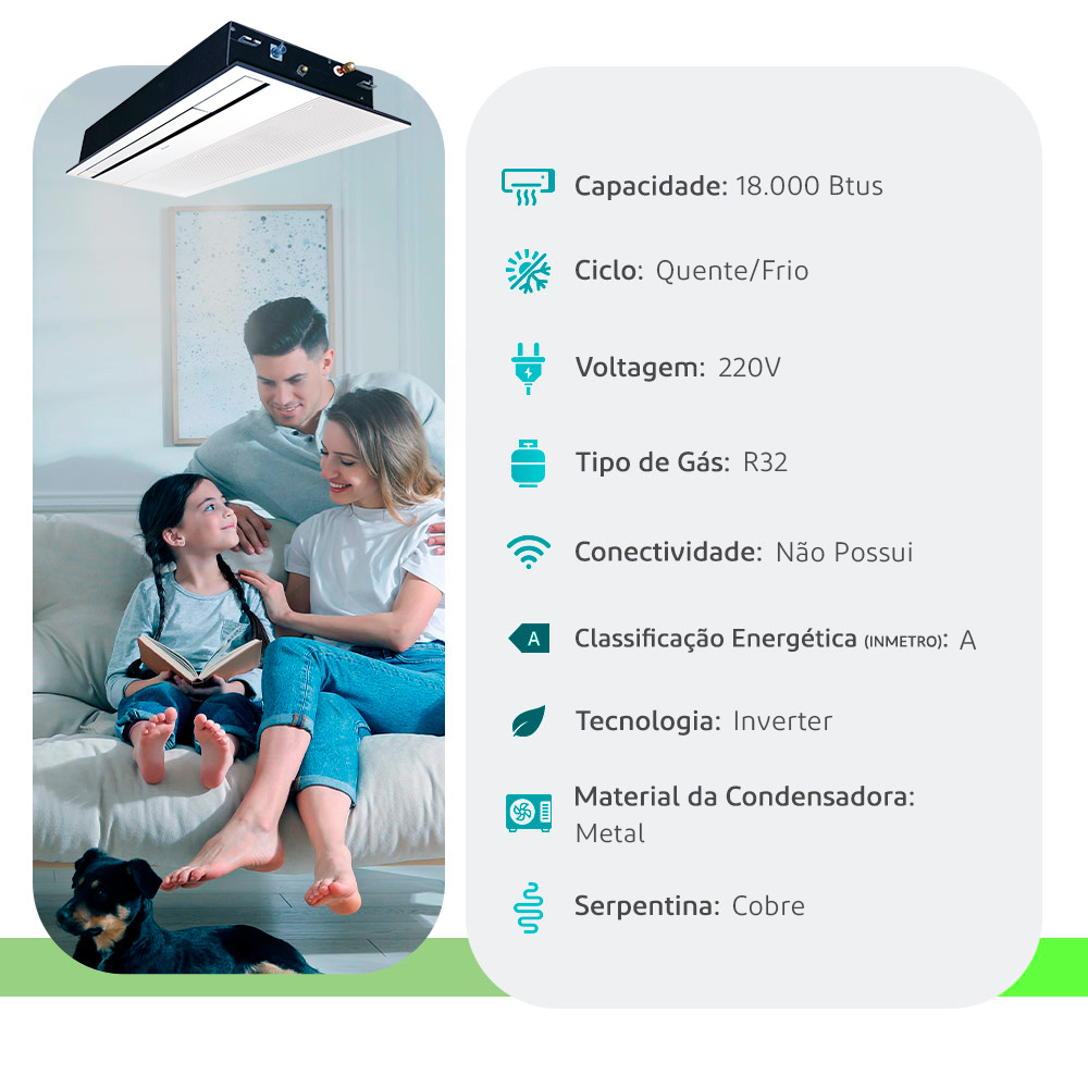 Ar Condicionado Split Cassete 1 Via Inverter R-32 Sky Daikin